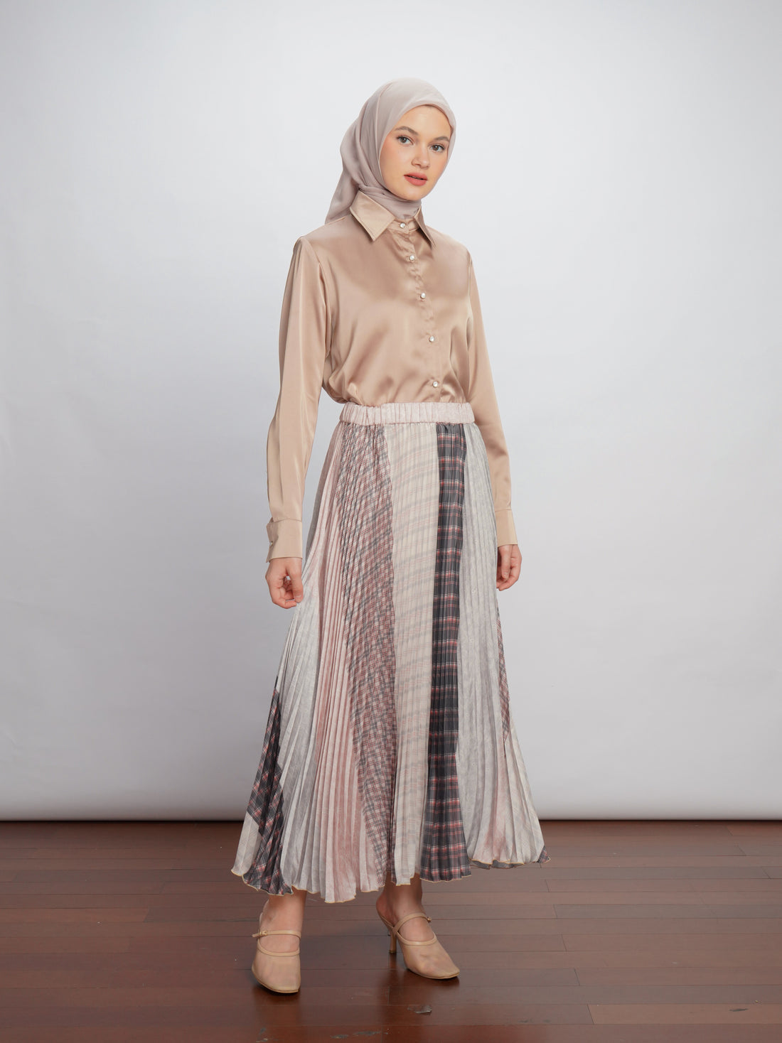 Jiya Pleat Skirt Mix