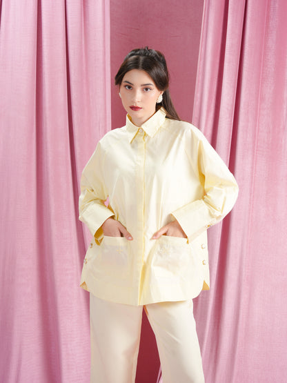 Saina Shirt Pale Yellow