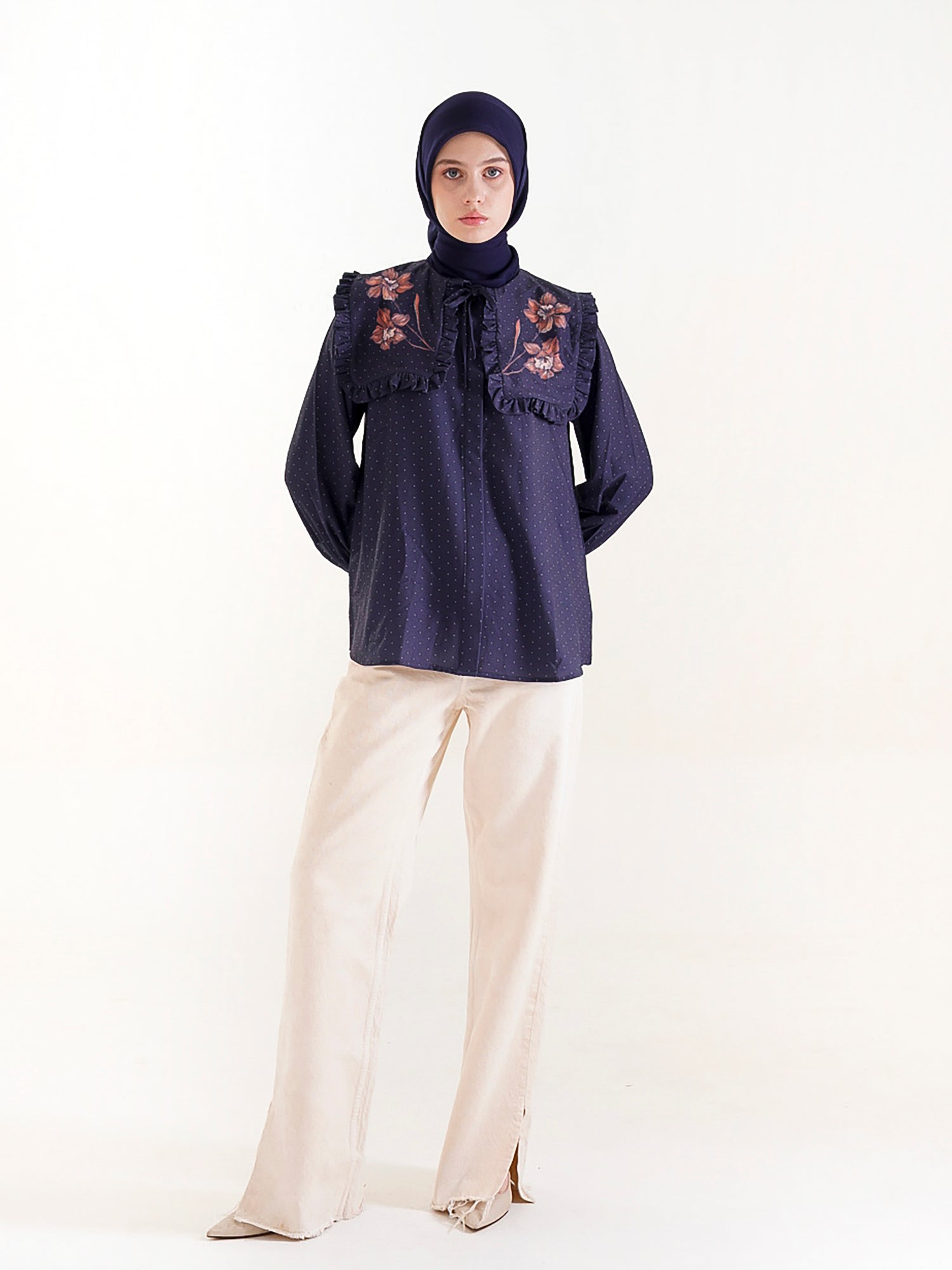 Talya Top Navy