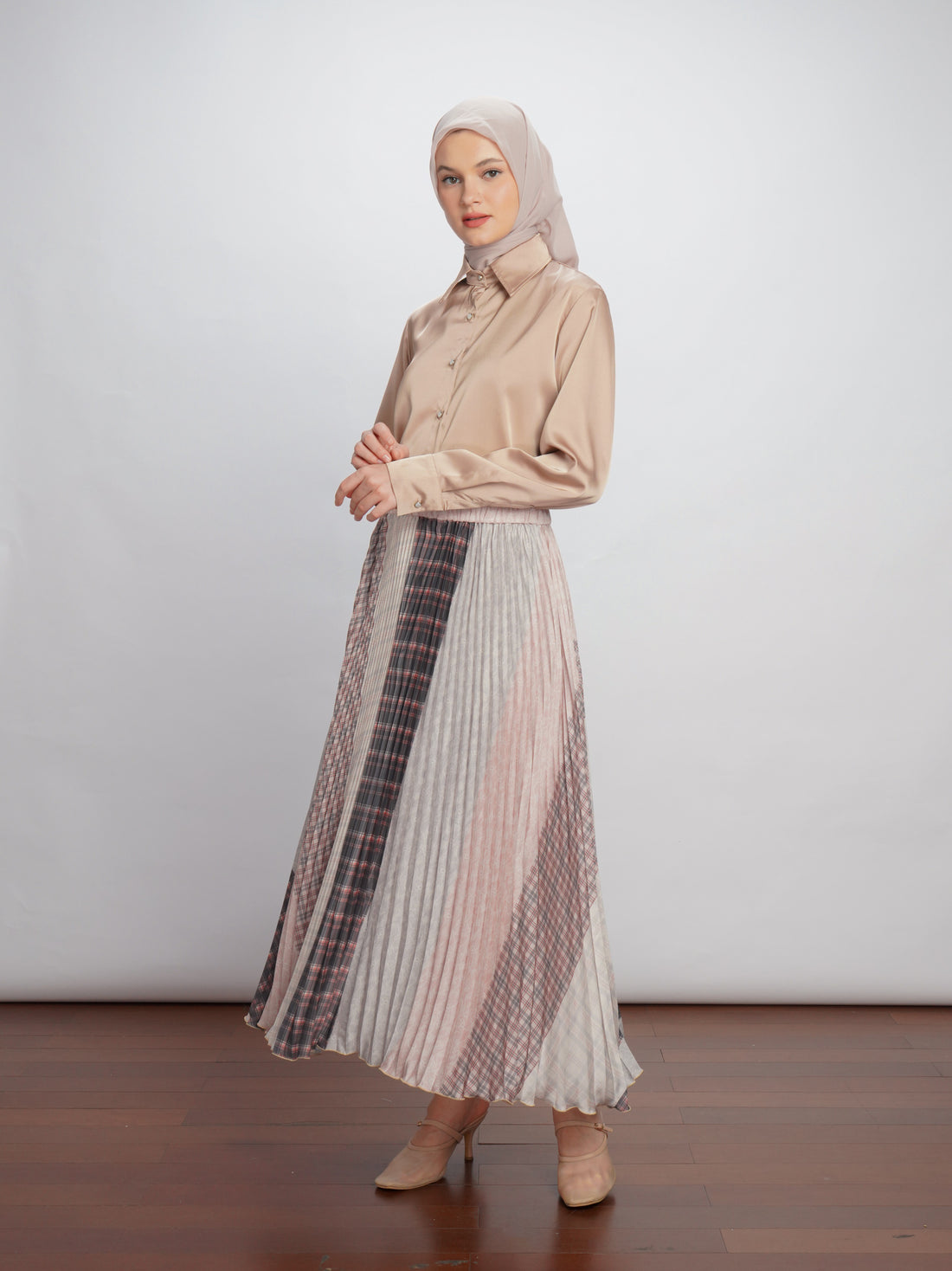 Jiya Pleat Skirt Mix