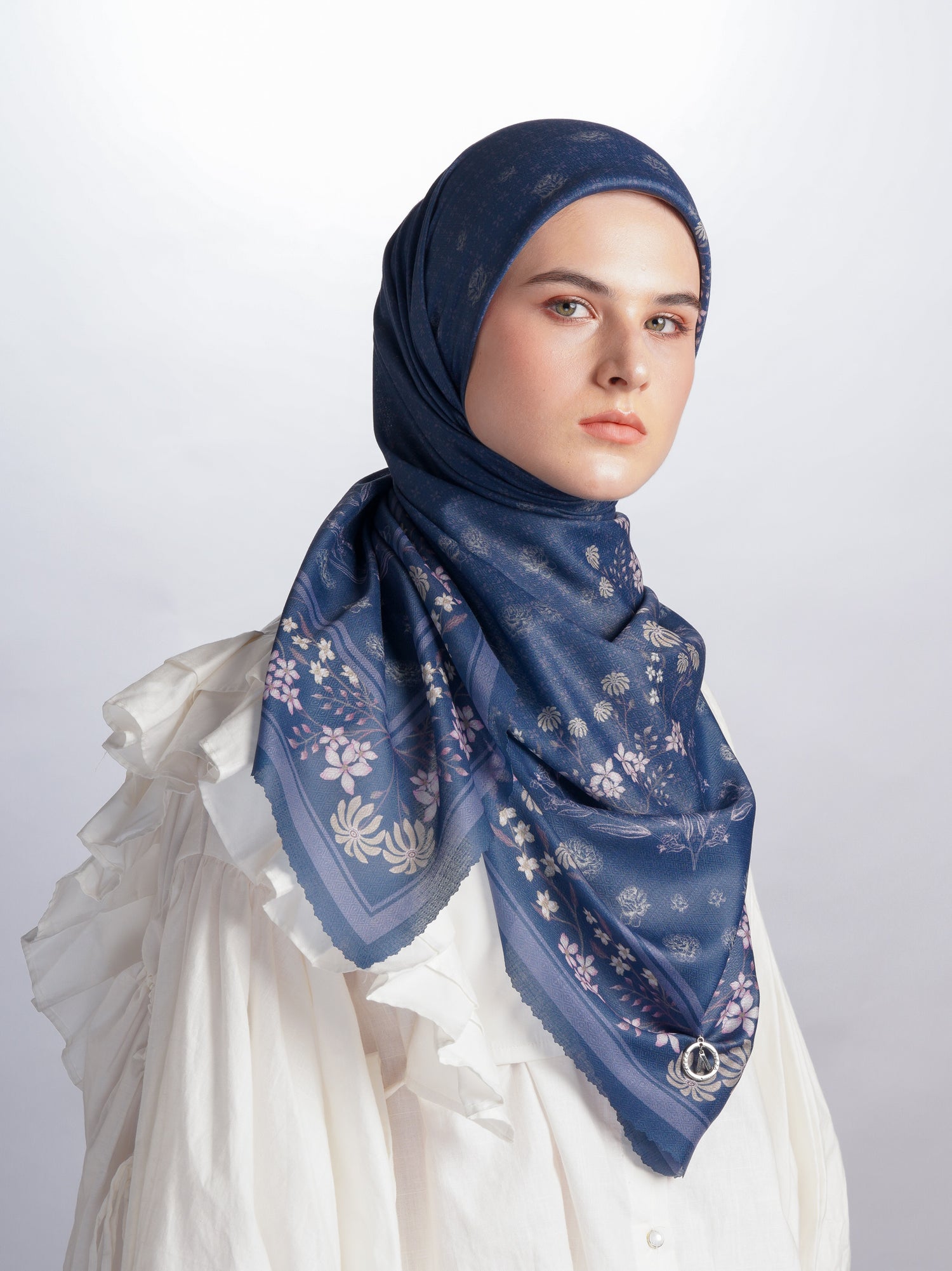 Jayashree Scarves Navy