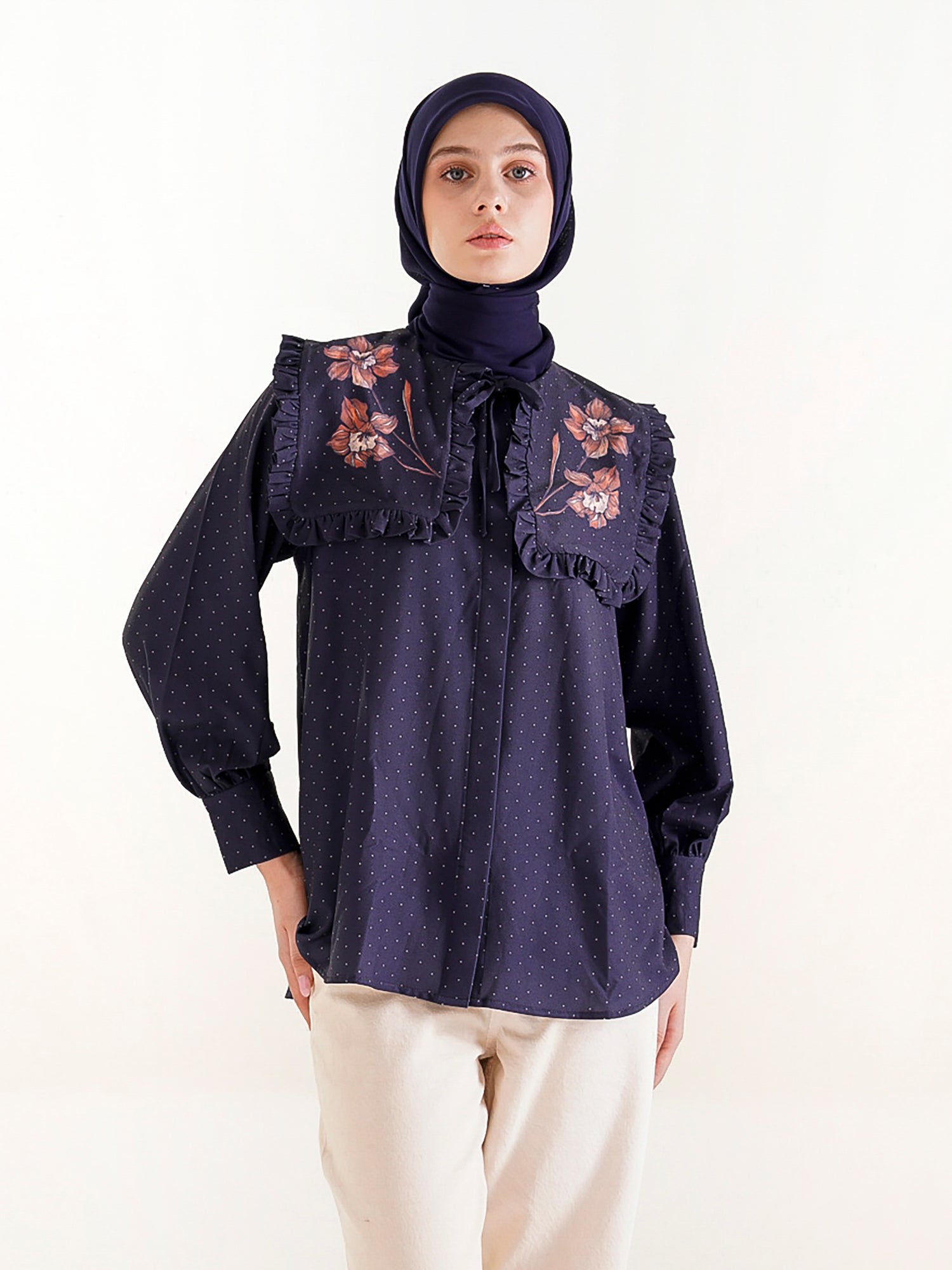 Talya Top Navy