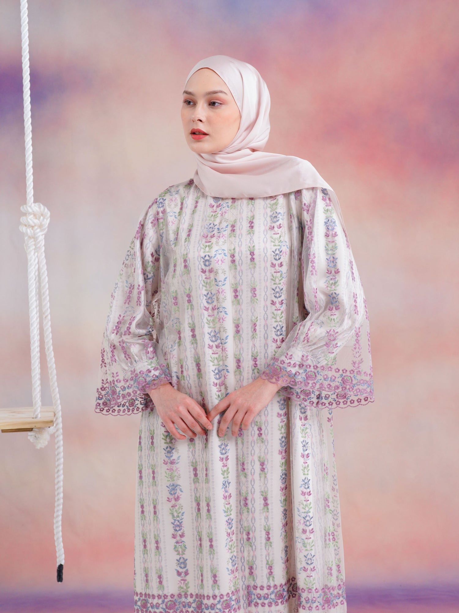 Kanya Dress Set Beige