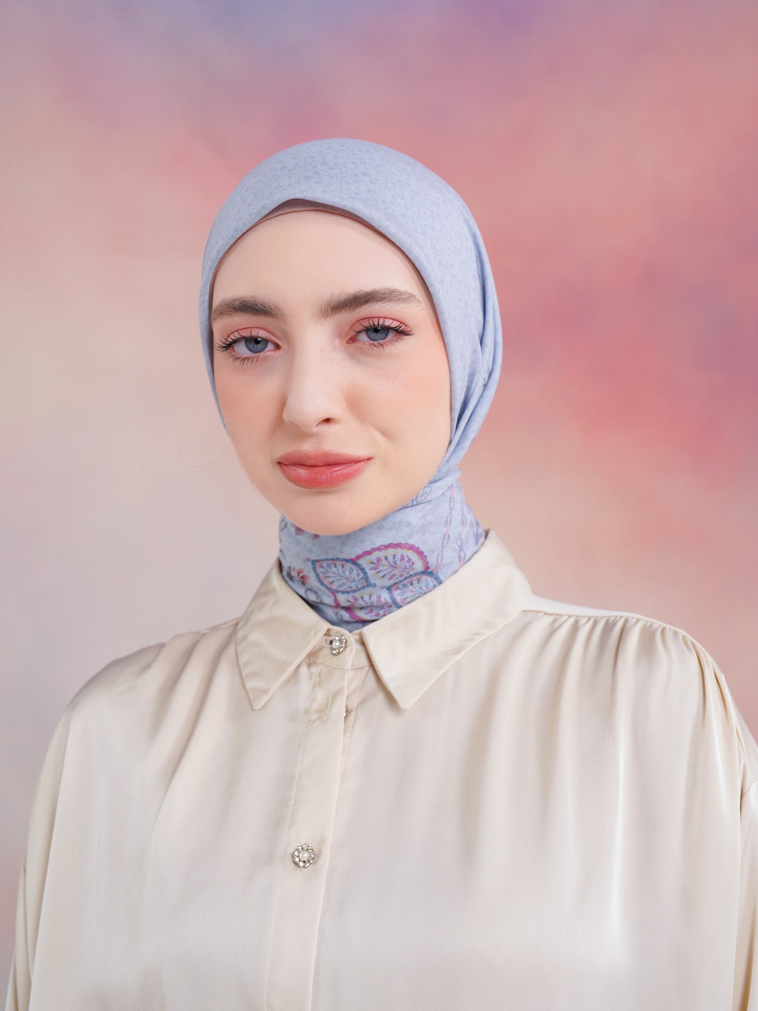 Kiera Scarves Light Blue