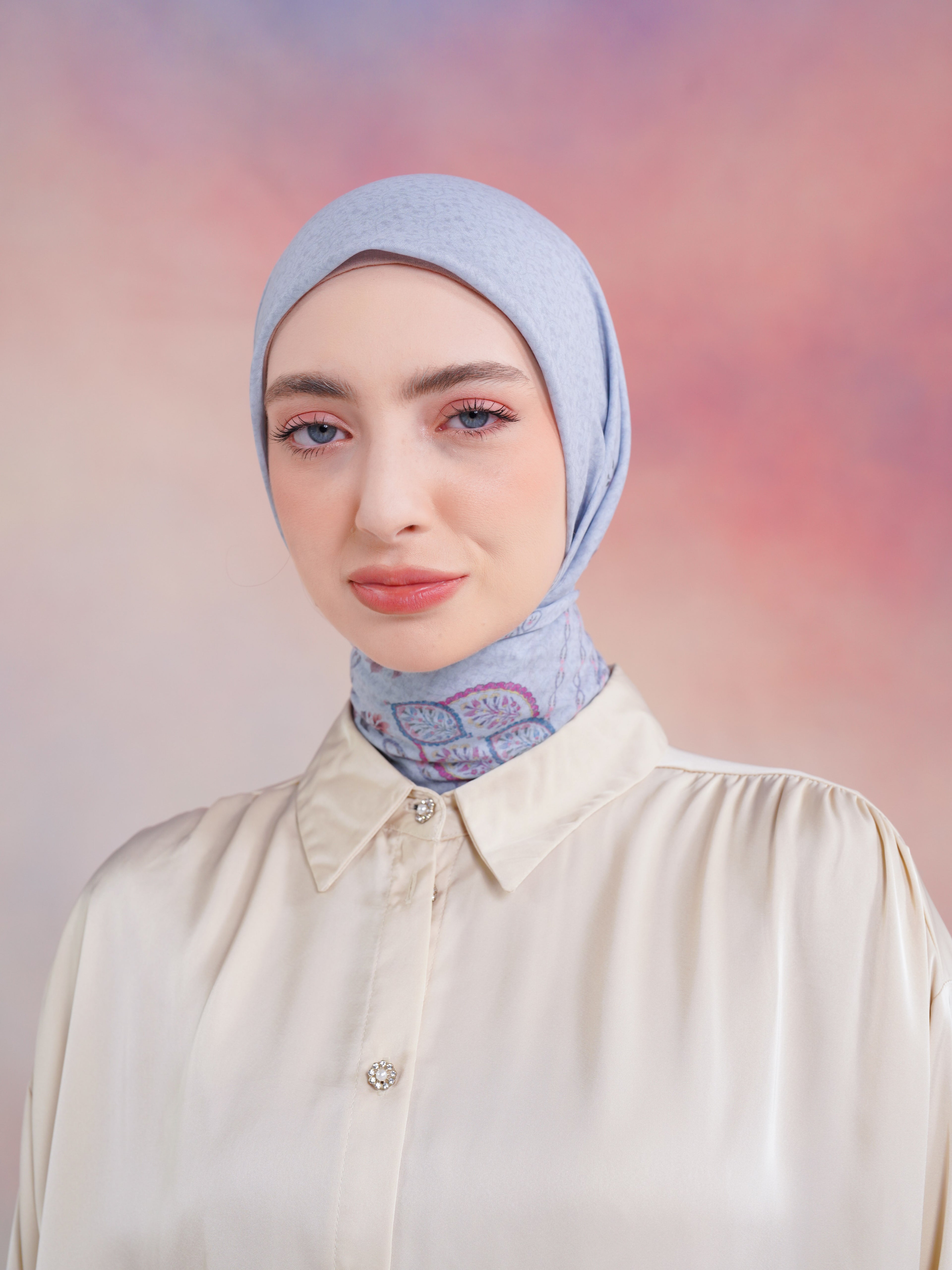 Kiera Scarves Light Blue