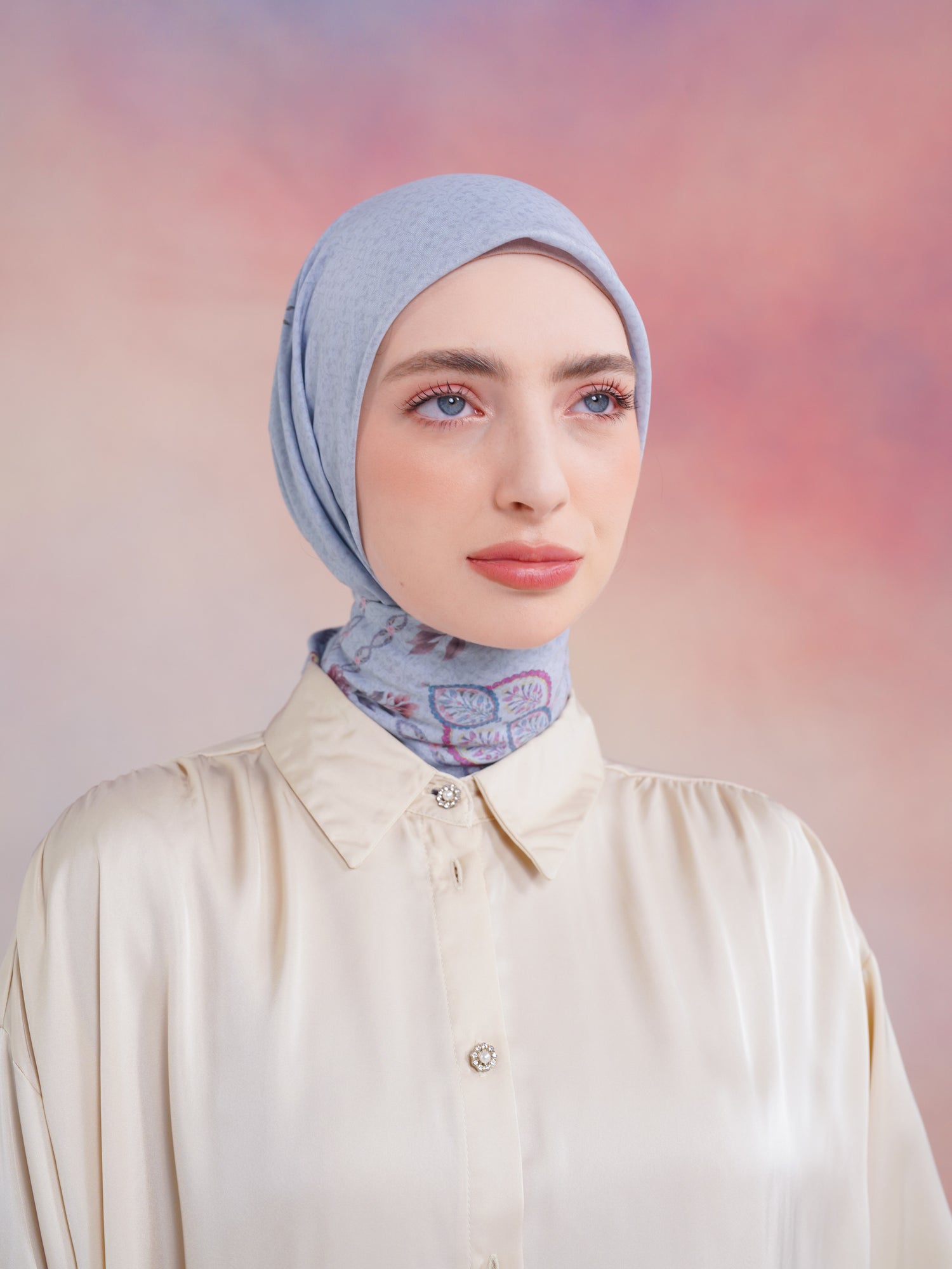 Kiera Scarves Light Blue