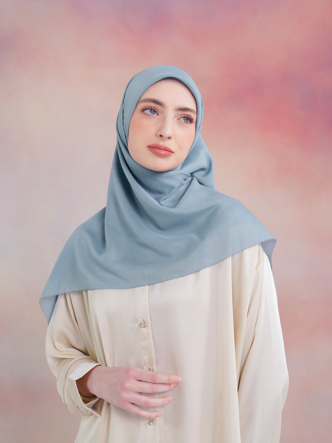 Noura Scarves Blue Denim