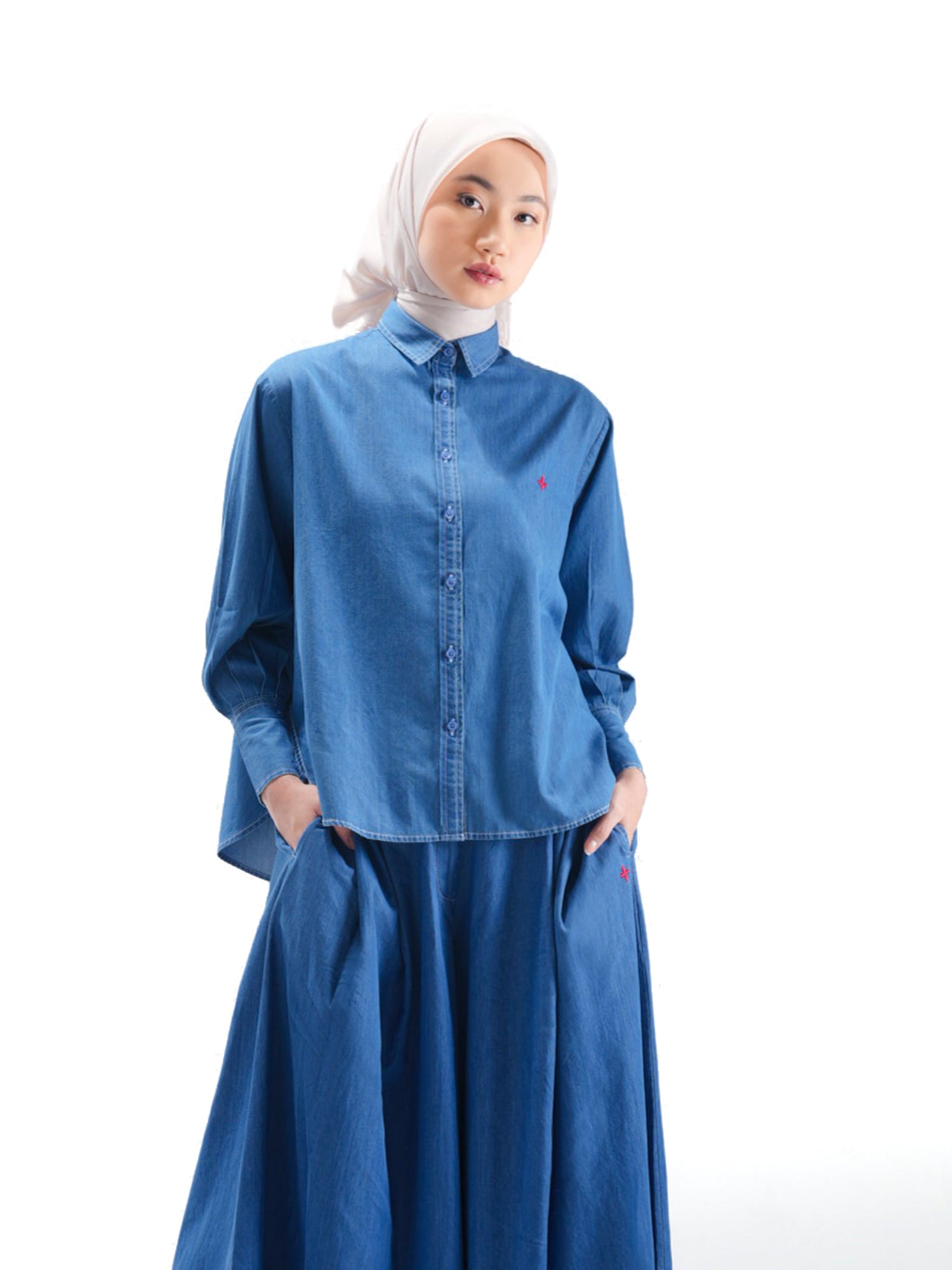 Veryl Denim Shirt Light Blue