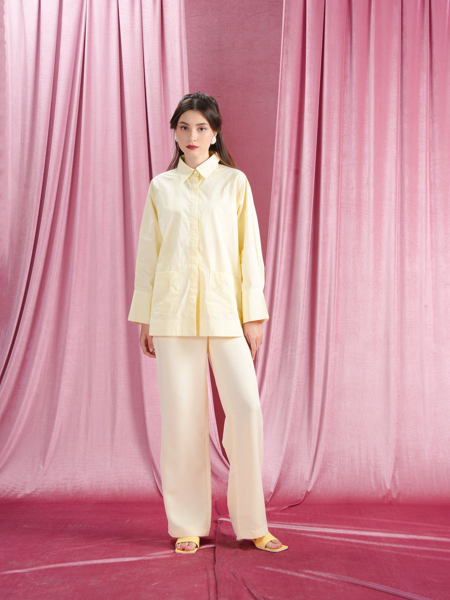 Saina Shirt Pale Yellow