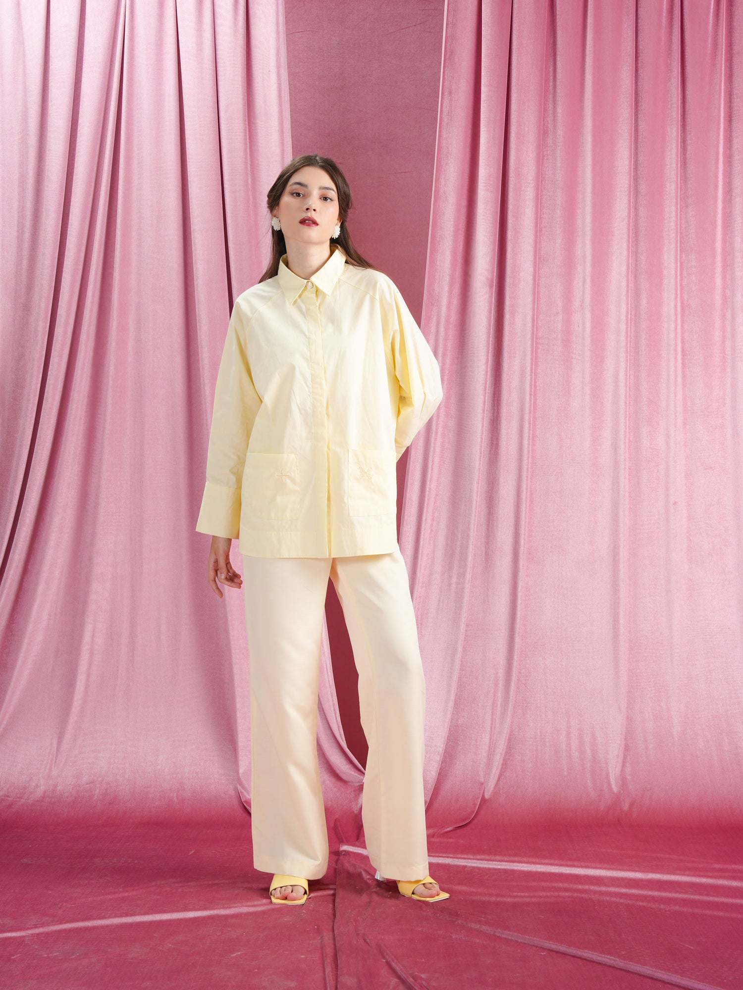 Saina Shirt Pale Yellow