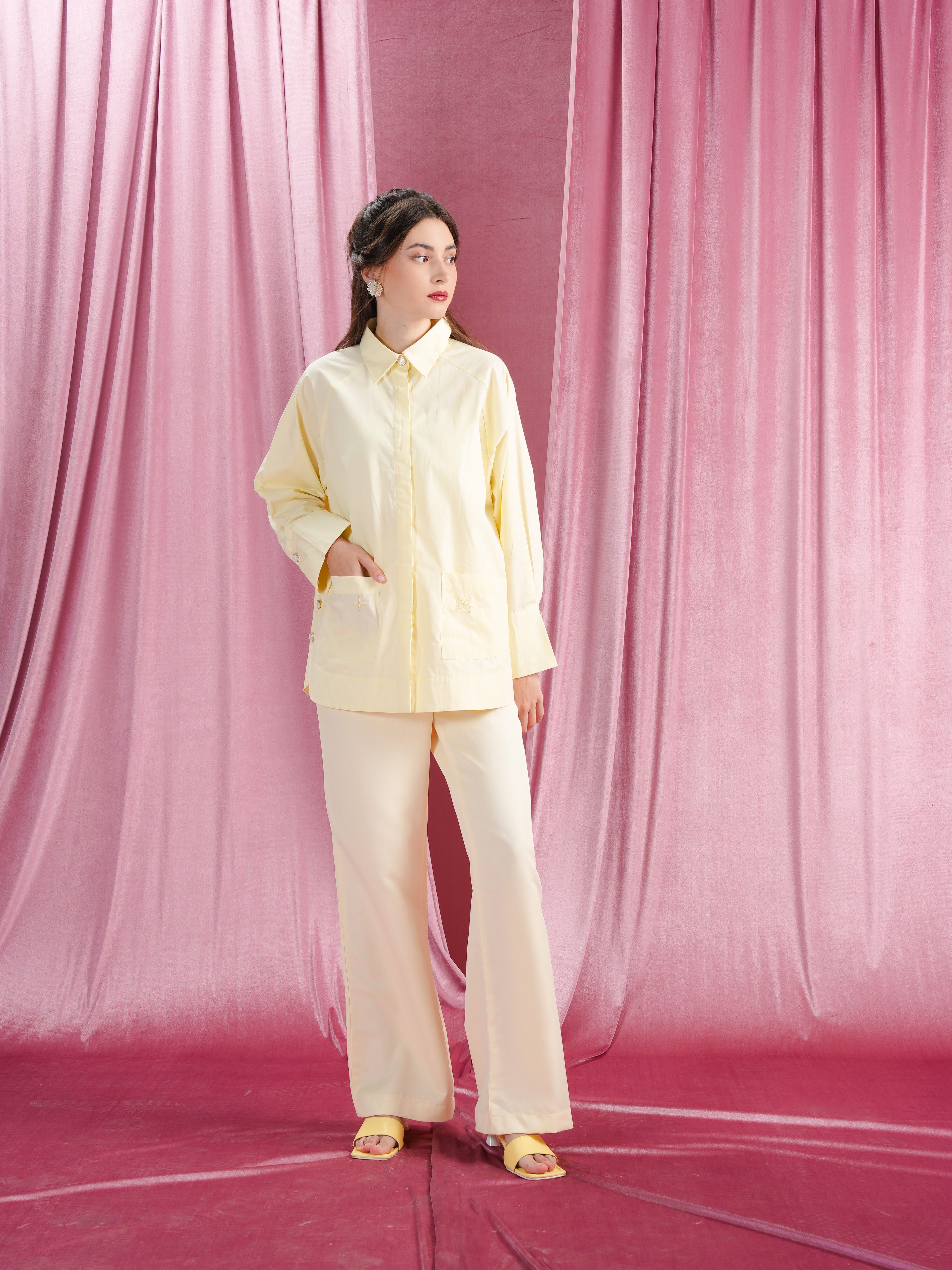 Saina Shirt Pale Yellow