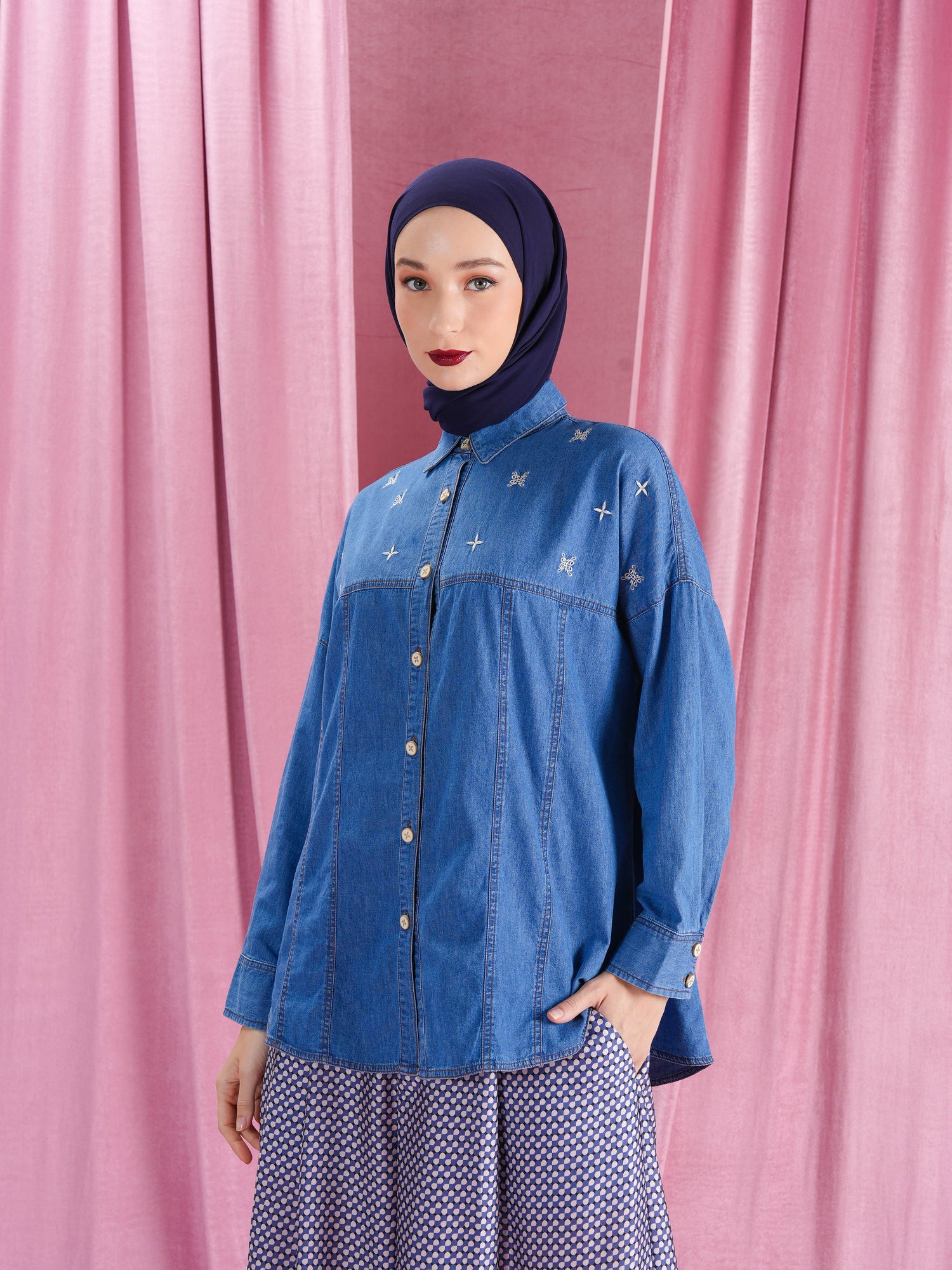 Maisy Denim Shirt Blue Denim