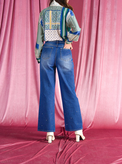 Lila Denim Pants Midnight Blue