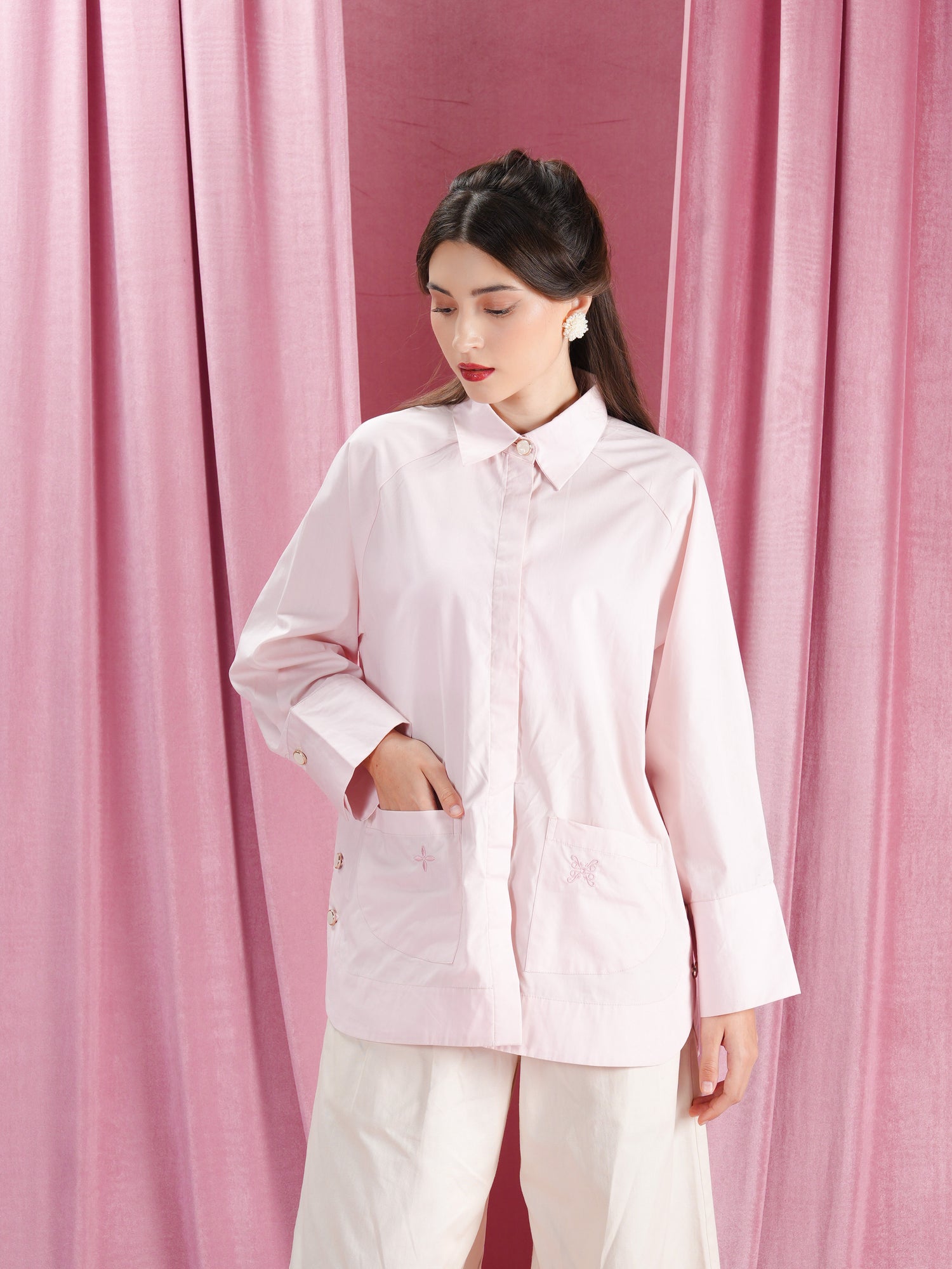 Saina Shirt Pale Pink