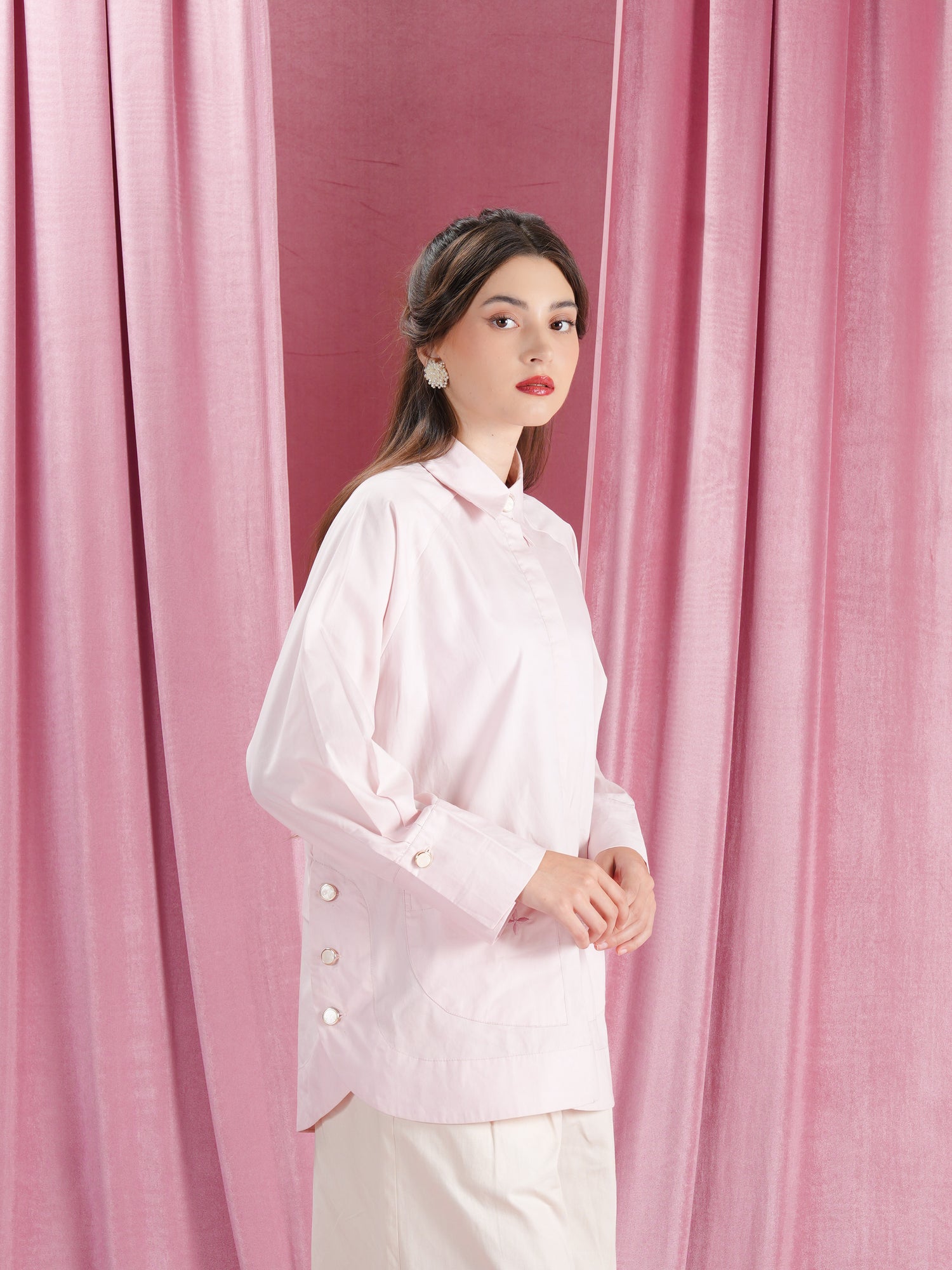 Saina Shirt Pale Pink