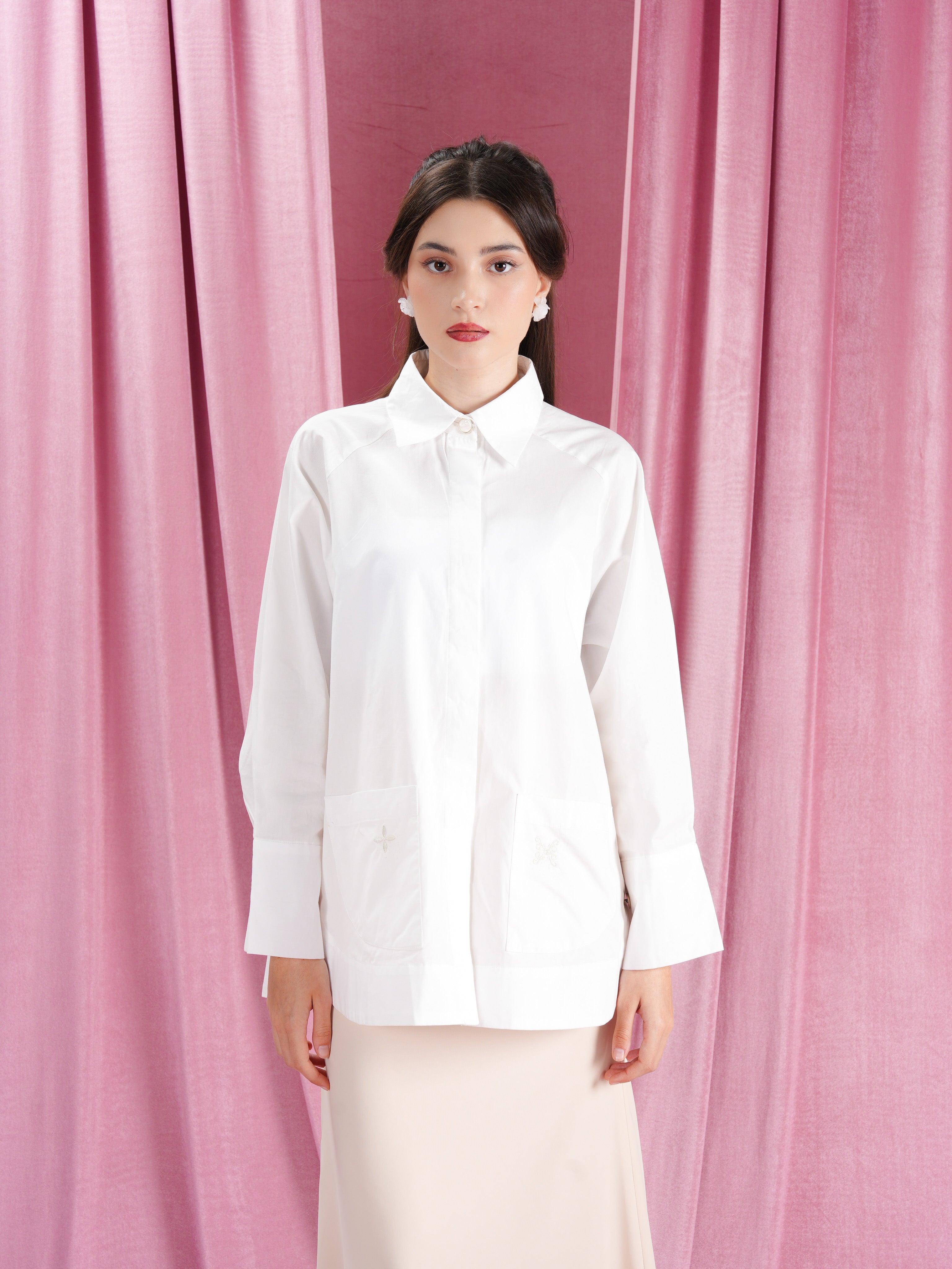 Saina Shirt White