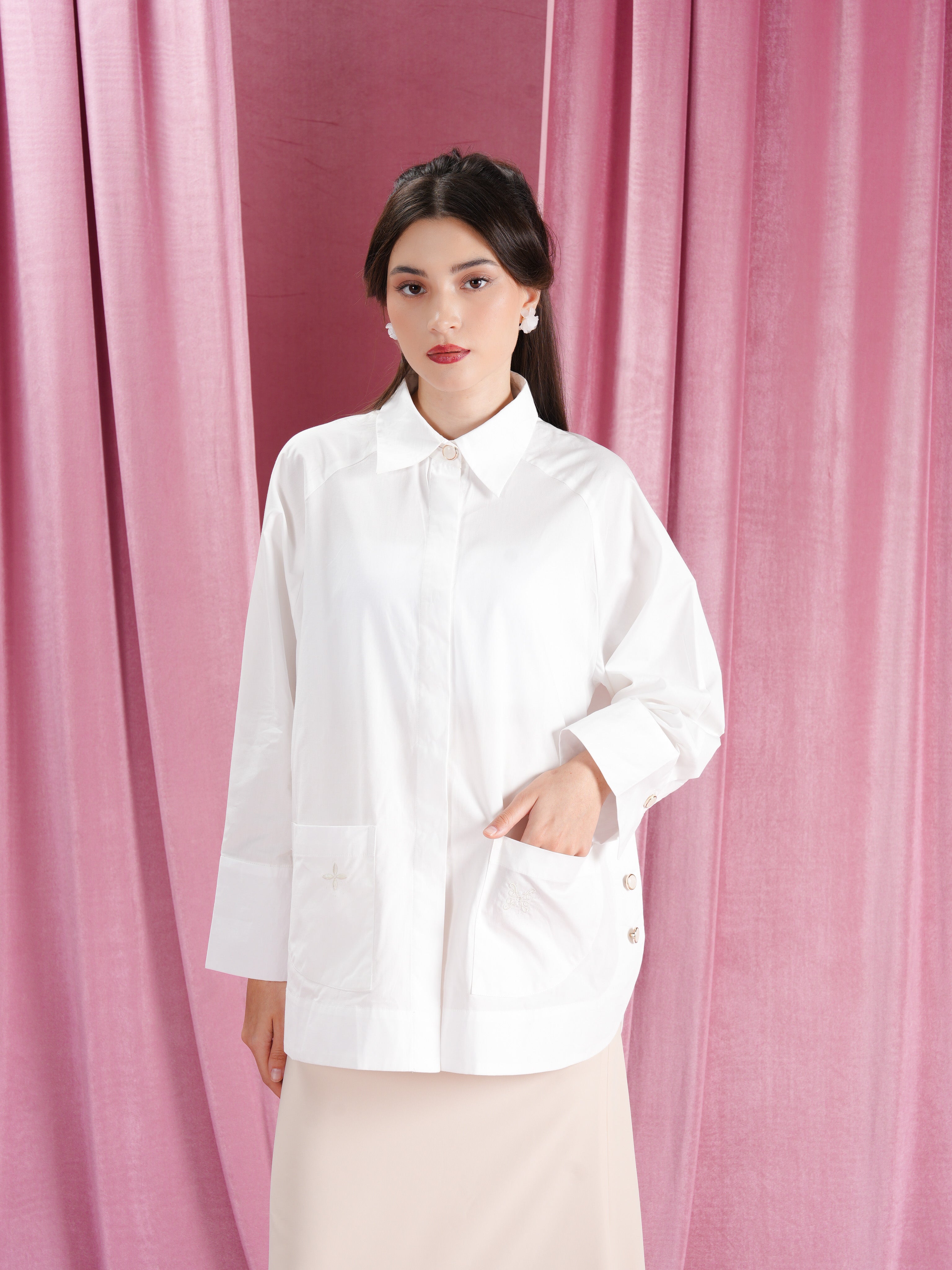 Saina Shirt White