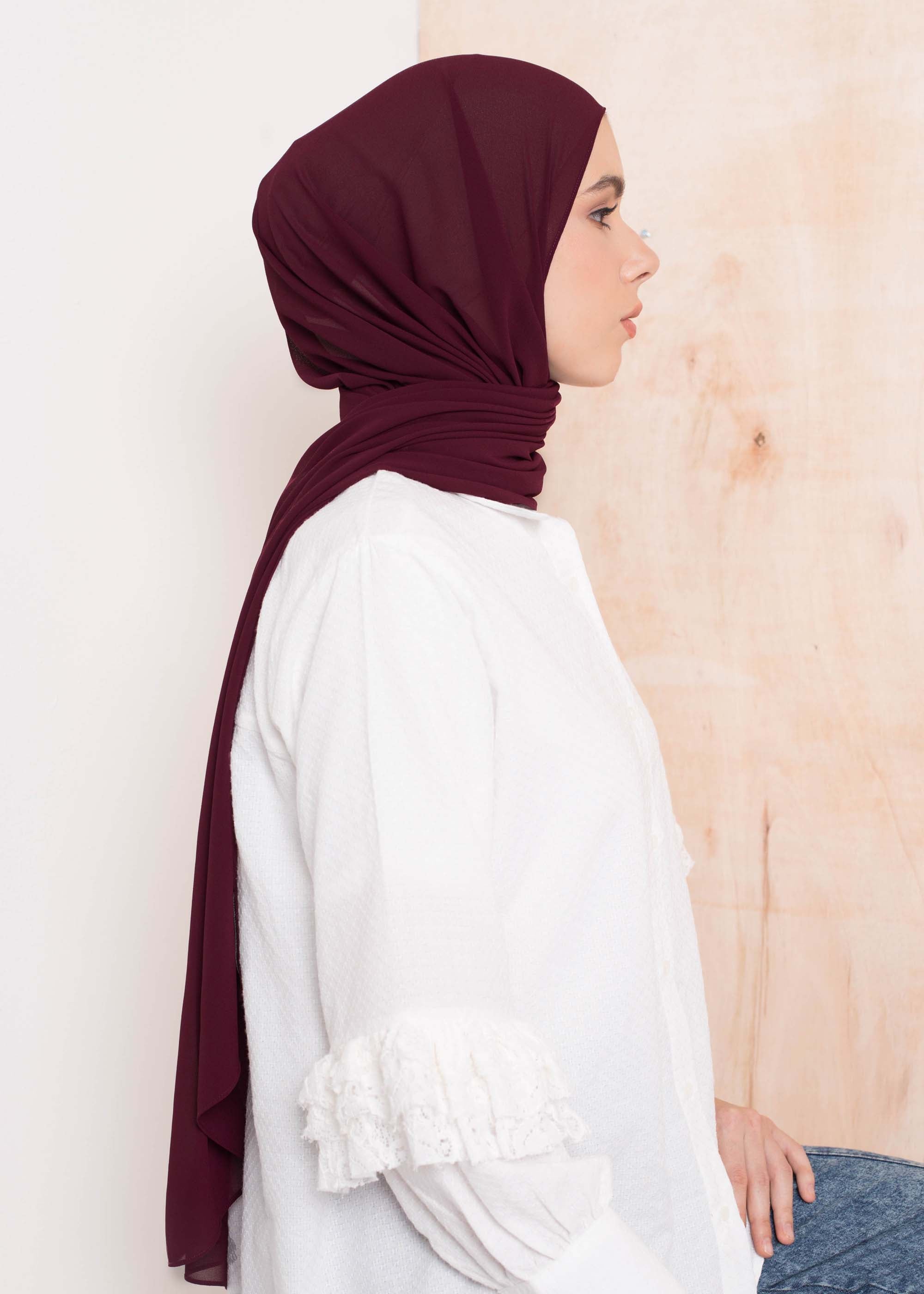 Saiva Shawl Maroon